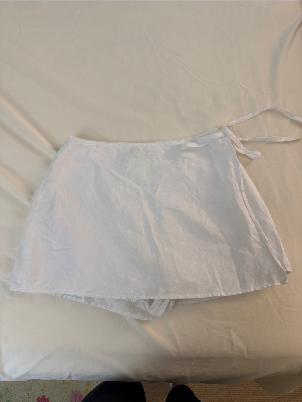 Sunday Best White Linen/Cotton Skort